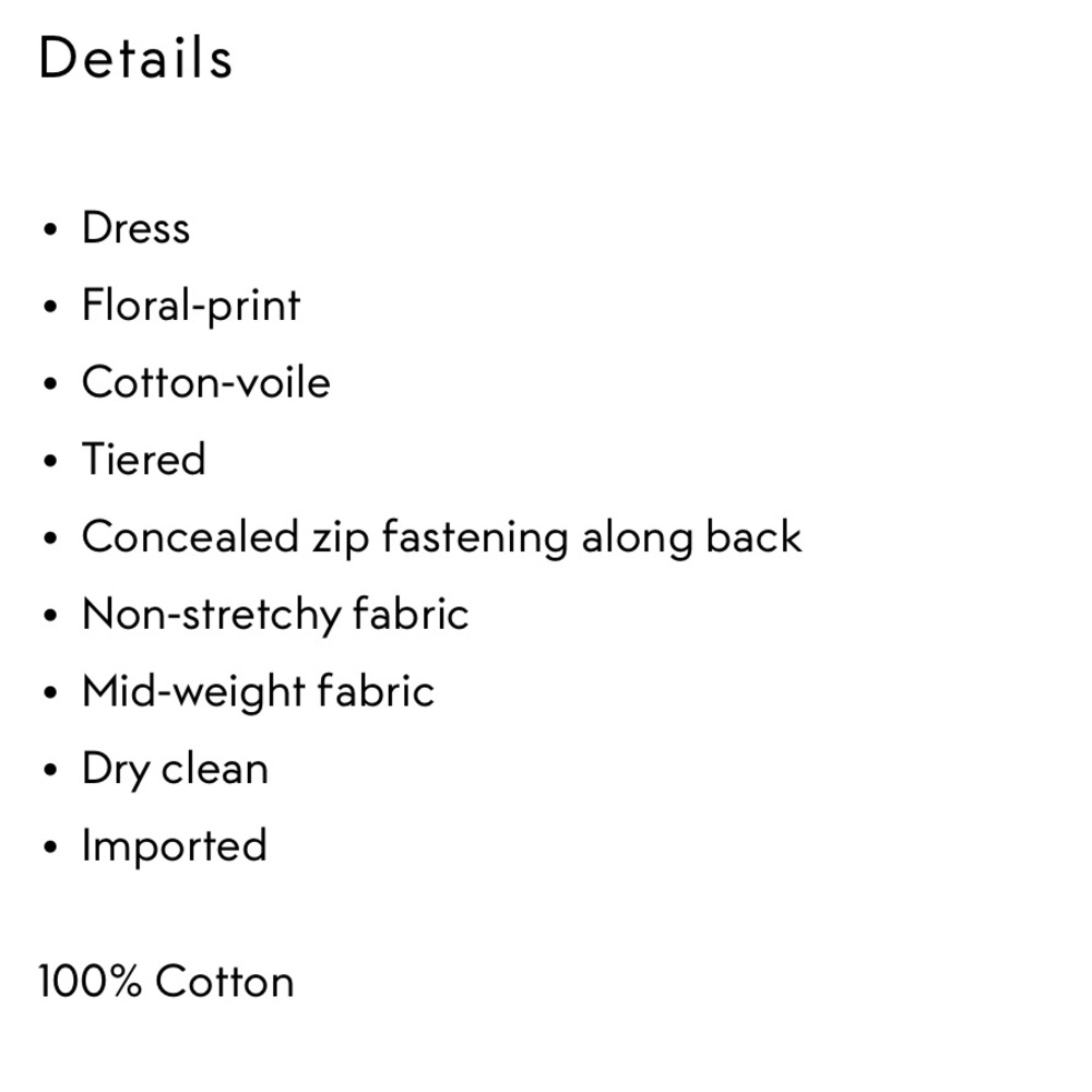 Cara Cara floral dress size large - Picture 4 of 9